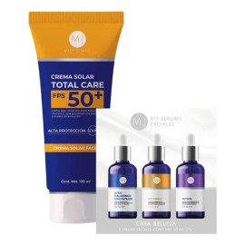Kit Belleza Complete Con Protector Solar + 3 Serum Faciales