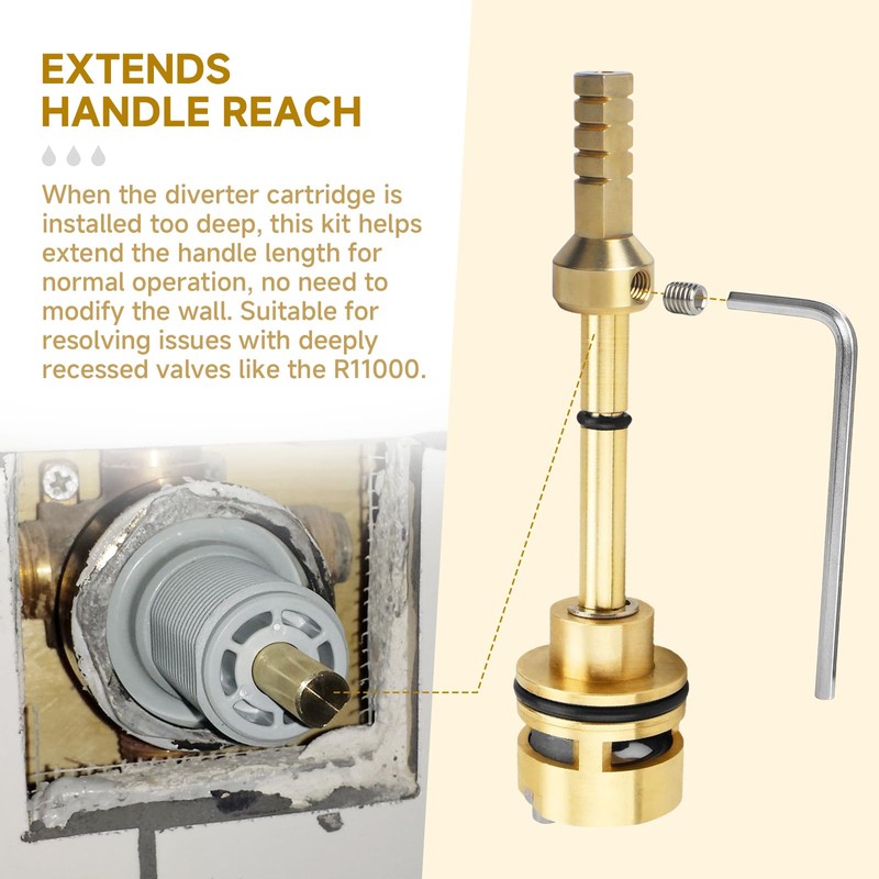 Aigemsi (2-Pack) RP75137 Shower Valve Extension Kit for 3 and