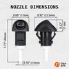 Click&Fit Windscreen Washer Nozzles Compatible with Subaru Forester from 2009