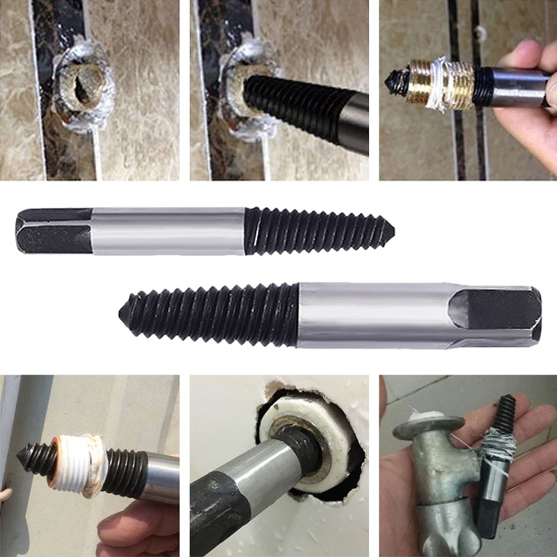 OneGas 8pcs Screw Extractor Easy Out Damaged Bolt Extractor Kit