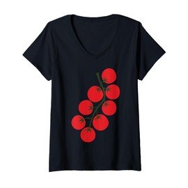 Womens Pomodoro Freschi Fresh Tomatoes Italian Summer Tomatoes V-Neck T-Shirt