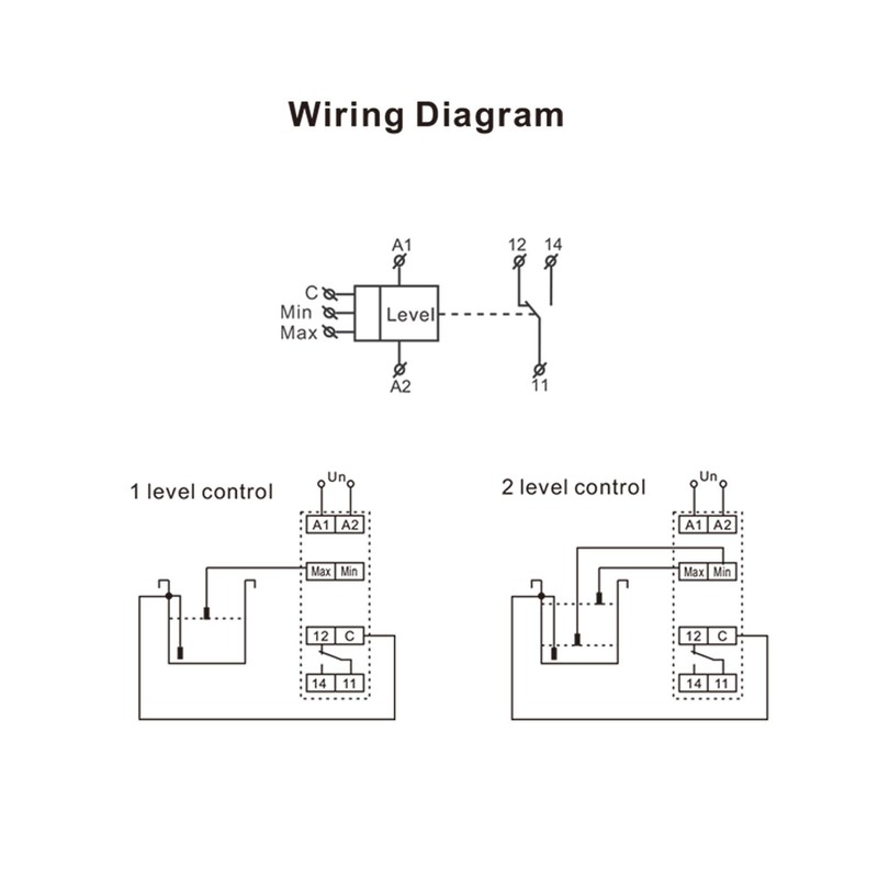 GAEYAELE Liquid Timer Control Relay Electronic Liquid Level Controller 10A