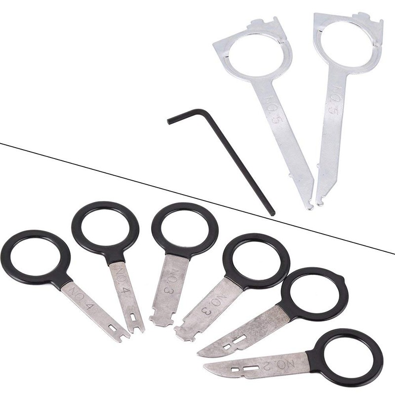 Qiilu Universal Removal Tool, 20 Pieces Universal Car Audio Stereo
