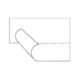 handorabera- DUOBELER220 Standard Label, 10 Rolls Design: White Solid/Semi Nori, Perforated