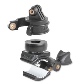 iSHOXS Cobra 360° Universal | Handlebar Mount Action cam Accessory | Fits GoPro Hero 11 10 9 Max DJI Osmo Apexcam Akaso and Compatible Action cams | clamp Range 15 to 50 mm