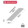 Gedotec Aluminium Transition Profile Perforated End Profile Aluminium Foot Floor