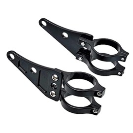 Motorcycle Universal Headlight Bracket Stay, Φ1.6 inches (41 mm), Black, Set of 2, For Honda, Kawasaki, Suzuki, CB400SF, ZRX400, XJR400, NSR250R