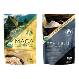 Zen Spirit Maca Y Psyllium Polvo Vegano Certificado Usda