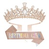 Tiara And Crown Birthday Girl Joygod Para Mujeres Y Niñas