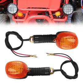 PRO BAT 12V Turn Signal Indicator Light Blinker Durable Lamp for ATV Quad UTV 4 Wheeler OFF-Road Motorcycle Vehicles Pack of 2