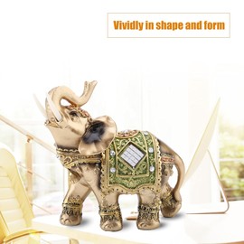 Hakeeta Estatua de Elefante, para para Decoración de Tienda Hogar, Elefante Tailandés, Elefante de Feng Shui, para Decoración de la Recepción, Decoración de Buena Suerte, 3