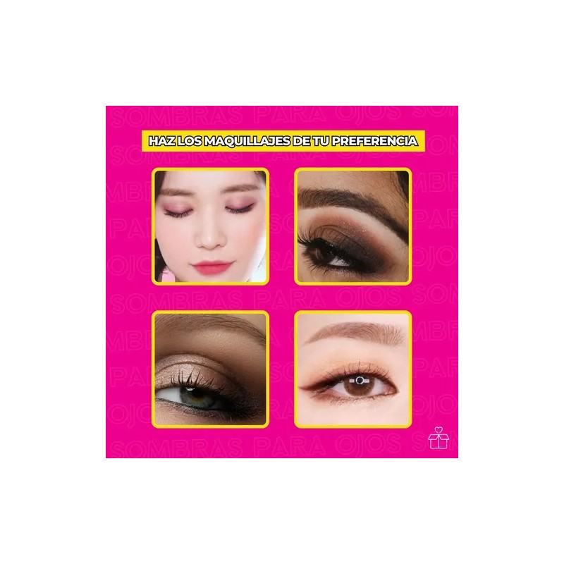 Paleta Sombras Nude New 18 Tonos Rosas Dorado Ocres Con