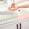 JU TPR Kitchen Sink Splash Guard & Drain Mat Gray 2ea