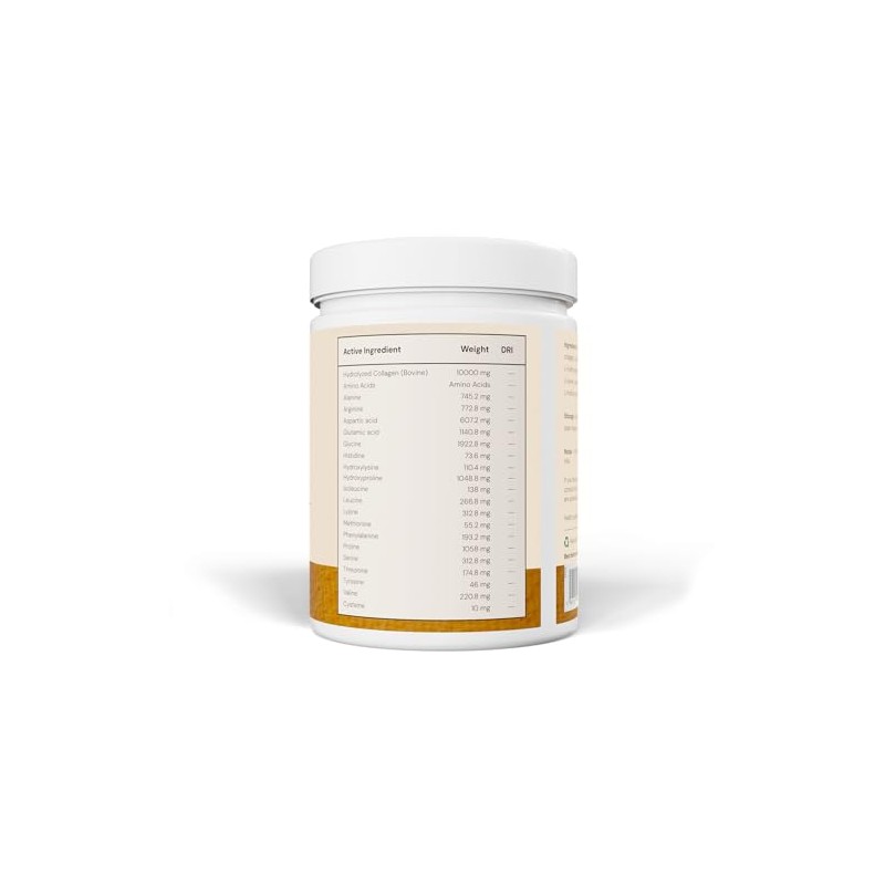 Collagen Powder Bovine Pure 10000mg, Type I & III, Unflavour,