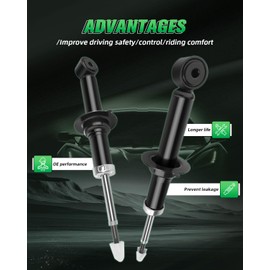 SCITOO Rear Shocks Set of 2 for Thunderbird, Shocks Absorbers and Struts Fits 2002 2003 2004 2005 for Ford for Thunderbird,2000 2001 2002 2003 2004 2005 2006 for Lincoln LS Amortiguadores