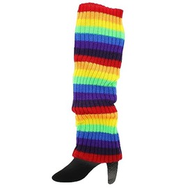 Zac's Alter Ego Pair of Multicoloured Rainbow Legwarmers