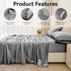 Axyu Bedding Set, Full Size Bed Sheets, 4 Pcs Luxury