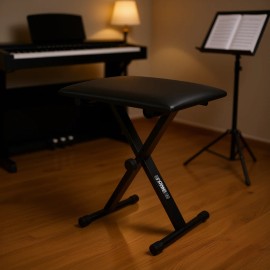 Adjustable Padded Keyboard X-Style Bench Metal Construction Comfortable Seating For Long Practice Sessions Musical InstrumentMaterial Type:: Adjustable Padded Keyboard X-Style Bench