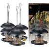 Royal Gardineer Bird Feeder Silo: Set of 4 Weatherproof Hanging