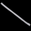 Daxwell Slim Plastic Milk Straws, Paper Wrapped, White, 5.75" x