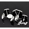 Favored Memories 10 pcs.Silver Plated Earring Posts Settings Bezels Cabochons