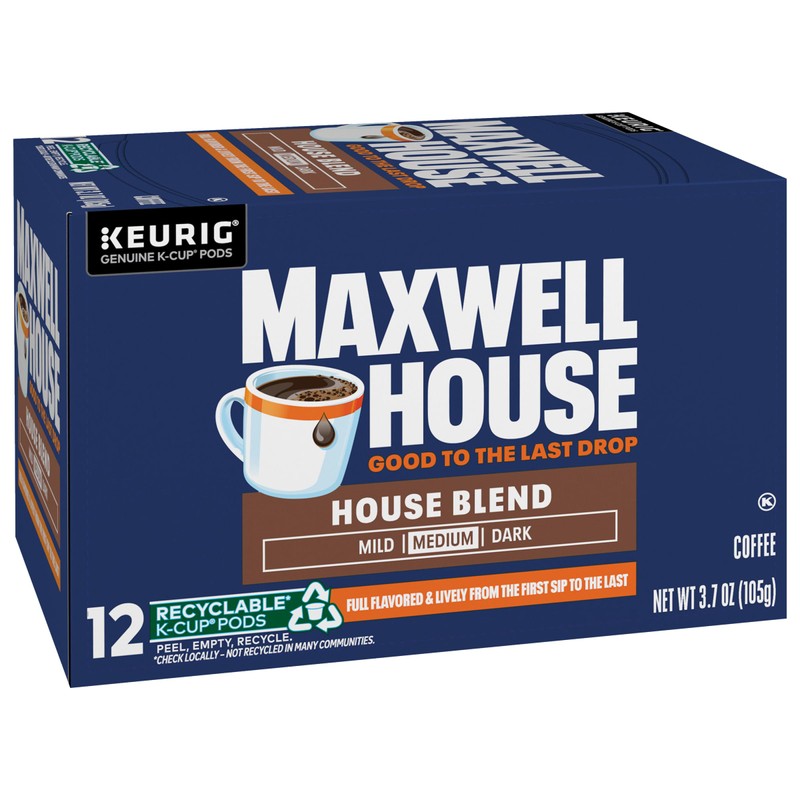 Maxwell House Blend Coffee K Cup Single Serve, 24 Count