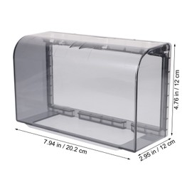 Outdoor Receptacle Protector Weatherproof Outlet Cover Flip Socket Cover Box Wall Plug Socket Box Outlet Outdoor Receptacle Protector, Black