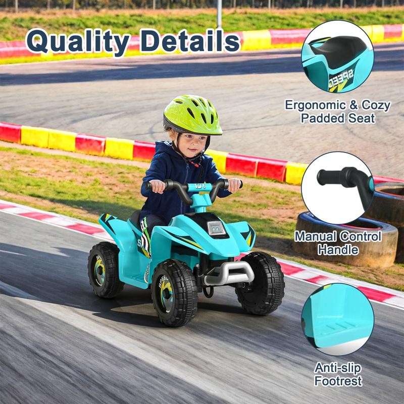 CIPACHO 6V Kids Ride On Electric ATV, Ride Car with