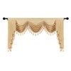 ELKCA Thick Chenille Window Curtains Valance for Living Room Luxury
