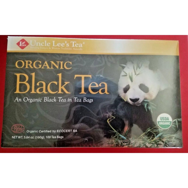 UNCLE LEE'S TEA ORGANIC BLACK TEA, (100 BAGS )