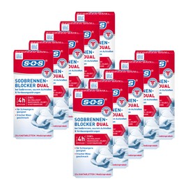 SOS Heartburn blocker dual: heartburn tablets work fast and long-lasting, magenta tablets, 10 x 20 chewable tablets