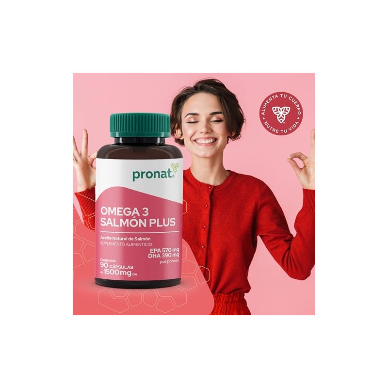 Pronat Duo Omega Salmón Plus Suplemento Alimenticio 180 Cápsulas 570