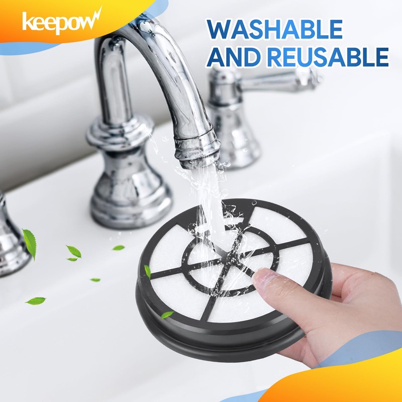 KEEPOW NEN110A Vacuum Filters for Eureka Whirlwind Bagless Canister Vacuum