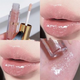 Brillo de Labios Hidratante Tinte de Labios a Prueba De Agua Suave Uso Duradero Copa Antiadherente No se Desvanece Belleza Aceite de Labios Esmalte de Labios Brillo Líquido Brillante Para Nutrir (1#)