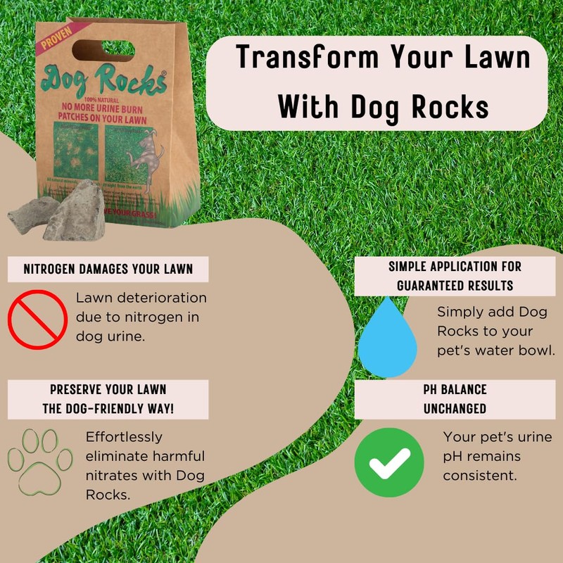 Dog Rocks Urine Patch Preventer 600g Bulk Bag Clear