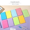 9 Pack Lined Sticky Notes 4"x6" Bright Colors Self-Stick Note