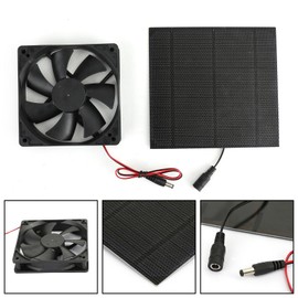 Artudatech Solar Panel Powered Fan Mini Ventilator For Greenhouse Pet/Dog Chicken House EP