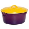 6 Qt. Enamel Cast Iron Dutch Oven - Purple &
