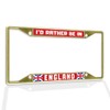 Fastasticdeals Metal Insert License Plate Frame I'd Rather Be in