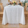 CHUQING Table Runner Silver Glitter 70 cm x 3 m