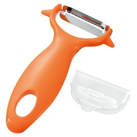 Shimomura Kogyo FV-667 Full Veggie Kimpilla Peeler with Cover, Made in Japan