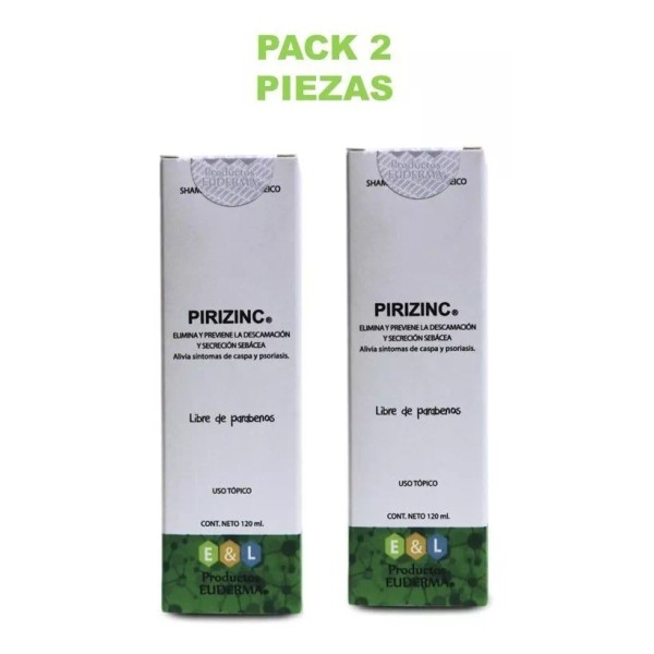 Euderma Pack 2 Pirizinic Shampoo Antiseborreico 120ml C/u