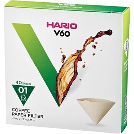 HARIO V60 Paper Filter Unbleached for 1-2 Cups