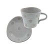 和食 Charger 手造ri 土物 Cup & Saucers (Sleeve Polka Dot)