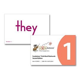 Fundations TRICK WORD FLASHCARDS 1