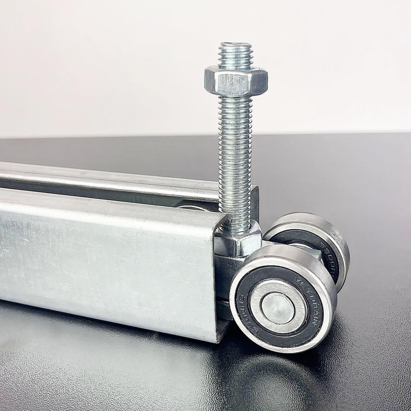 BIAXJUNY 4 Wheel Trolley Assembly Roller Trolley Silent M10 Bolt