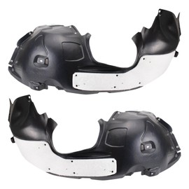 TRQ Front Inner Fender Liner Set Compatible with 2014-2018 Ford Transit Connect FO1248166 FO1249166