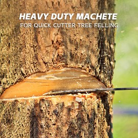 ZOOM.LZ Billhook Sickle Machete for Yard Work Cutting Trees Heavy Duty machetes Mexicanos de Trabajo Best Machete Camping,Gardening Machete,Land Management,Hunting and Outdoor.Green