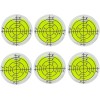 NoBrand 6Pcs Small Circular Bubble Spirit Level Double Sided Adhesive