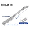 Kisfun Wrench Extender Tool Bar and Adaptor, Wrench Extension Hand